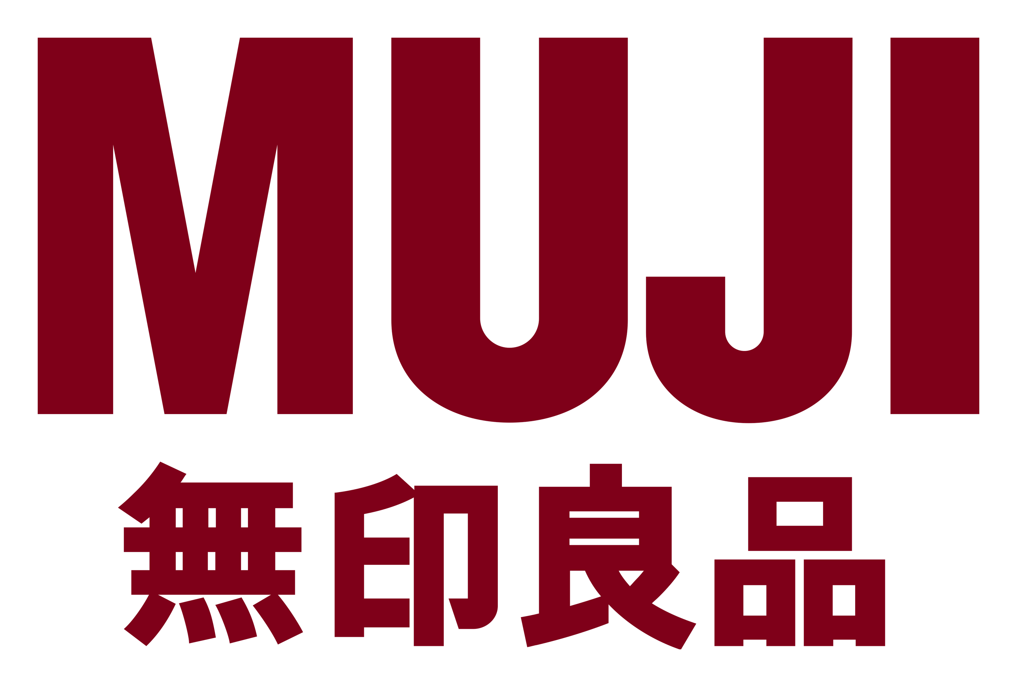 Muji logo on a transparent background