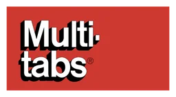 Multi Tabs logo, horizontal version, on a transparent background