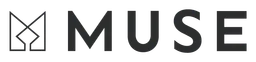 Muse logo, black wordmark version, on a transparent background