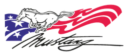 Mustang logo, wordmark version, on a transparent background