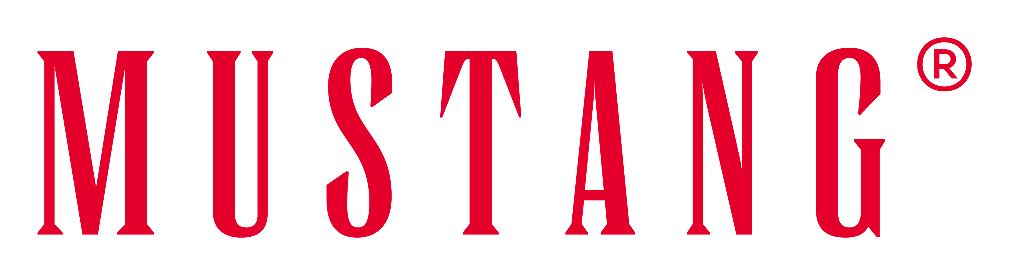 Mustang logo on a transparent background