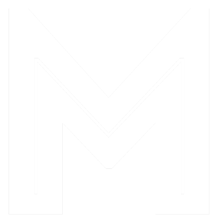 Muzak logo, white icon version, on a transparent background