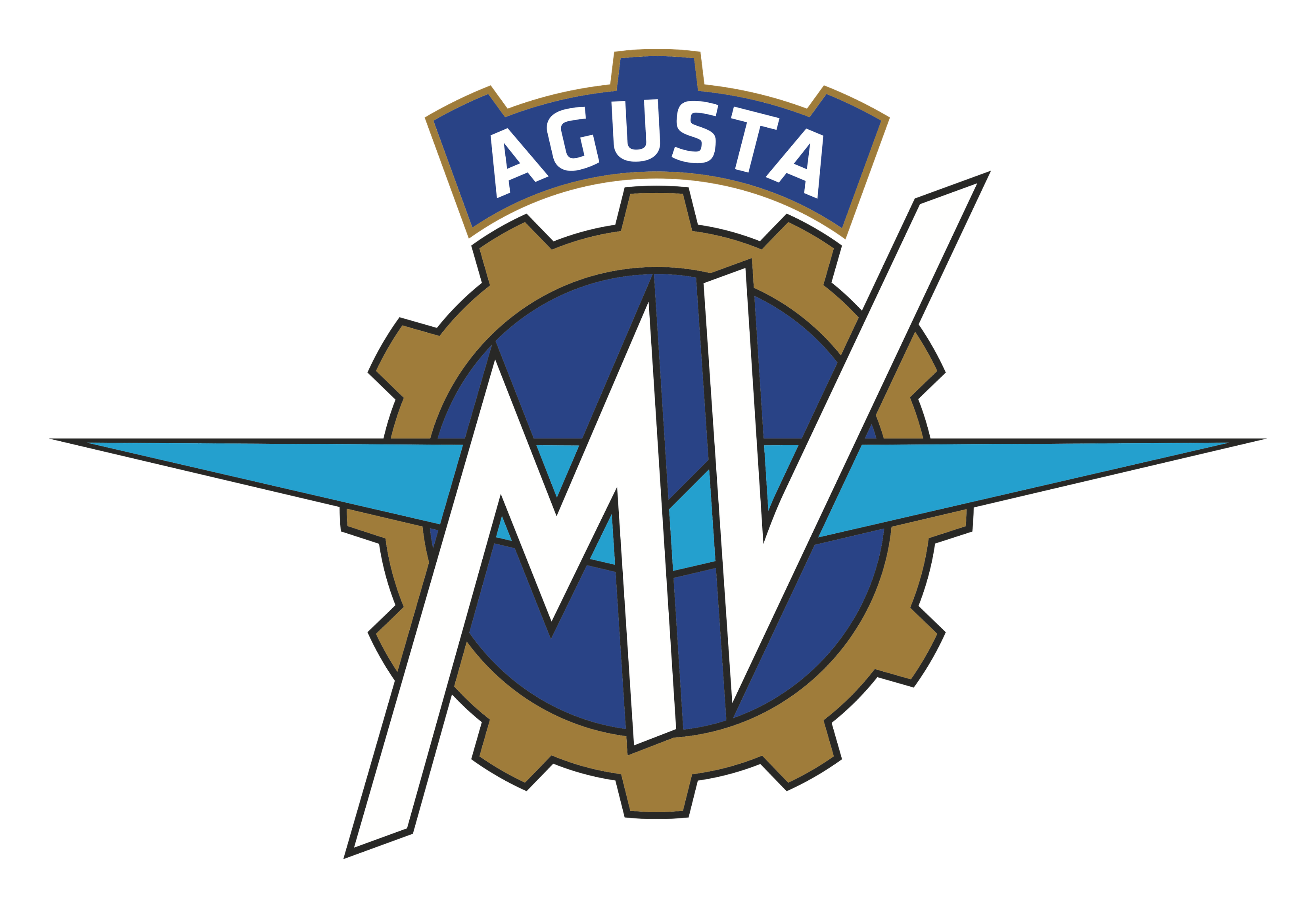 Logo da MV Agusta em fundo transparente