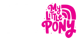 My Little Pony logo, horizontal version, on a transparent background