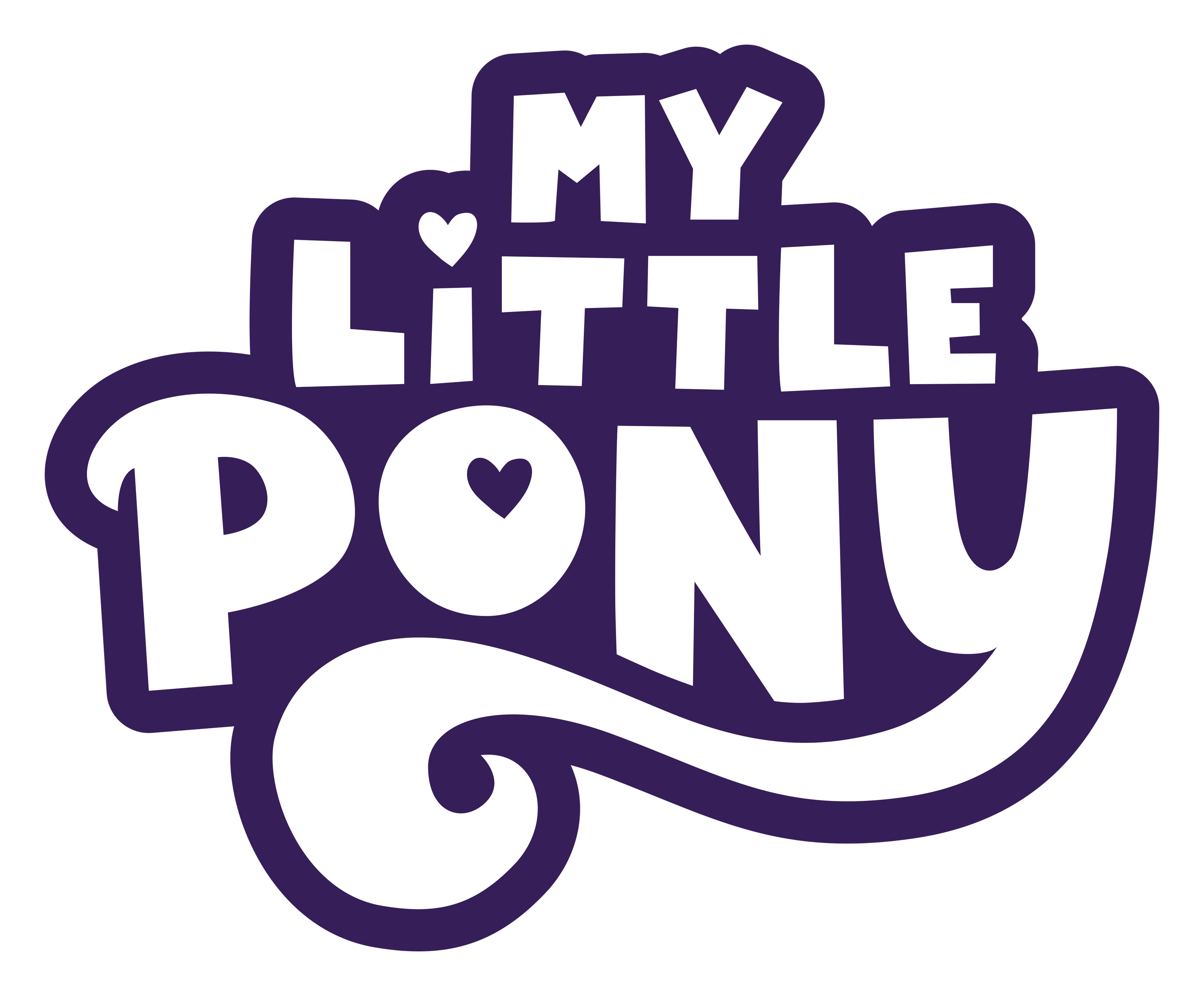 My Little Pony logo on a transparent background