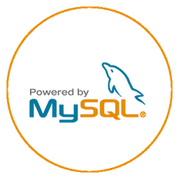 MySQL logo, icon version, on a transparent background