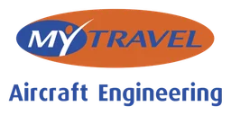 Mytravel logo, horizontal version, on a transparent background