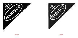 Nabisco のロゴ、ブラックバージョン（背景透過）