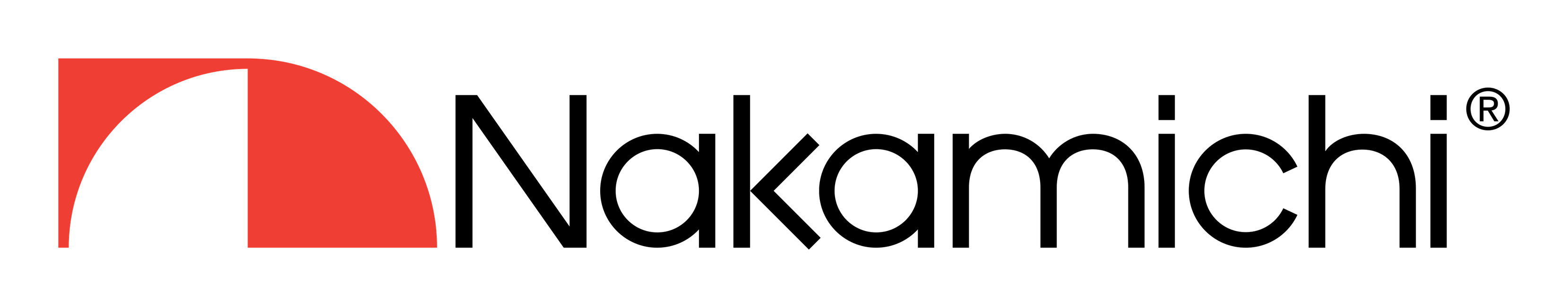 Nakamichi logo on a transparent background