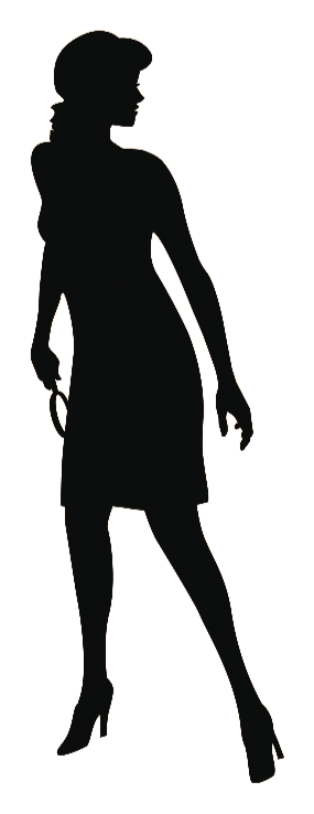 Logo Nancy Drew, version noir, sur fond transparent