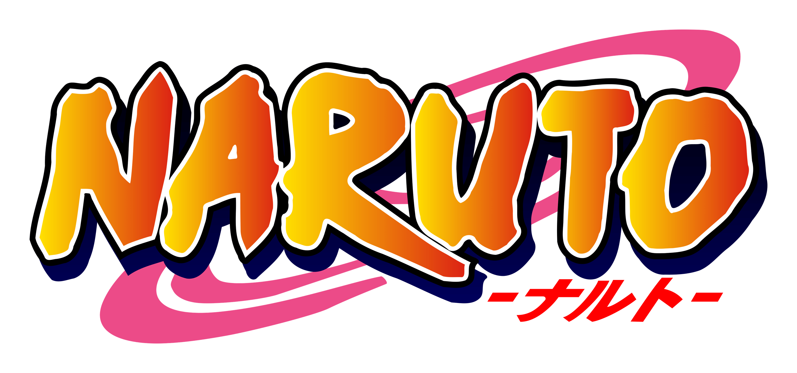Naruto logo on a transparent background
