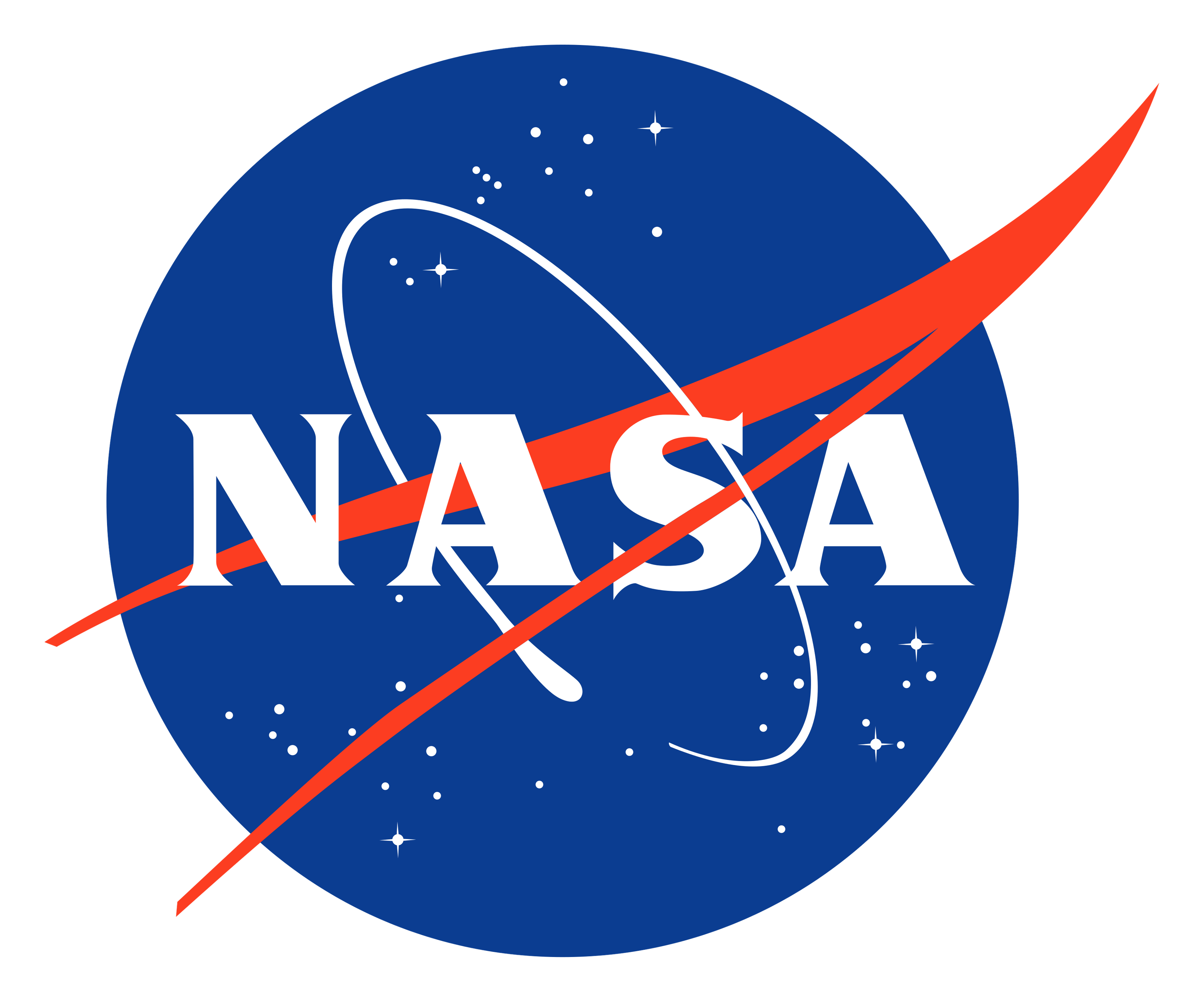 NASA logo on a transparent background