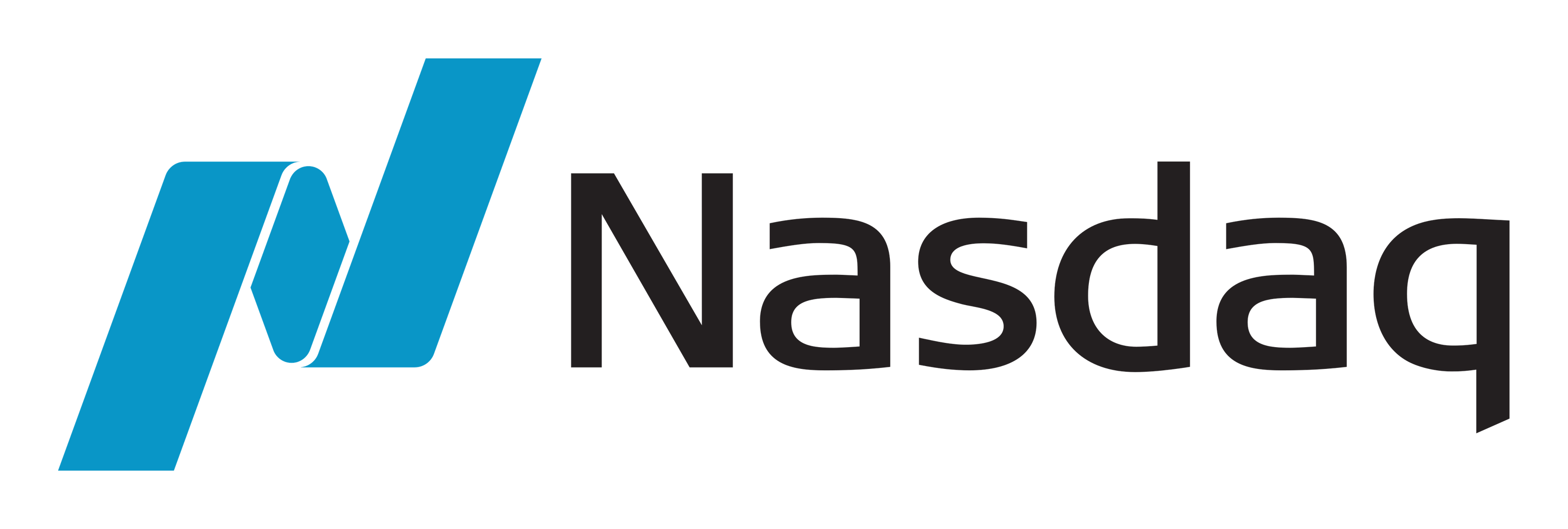 Nasdaq logo on a transparent background