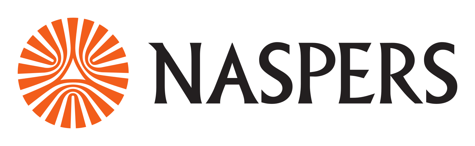 Naspers logo on a transparent background