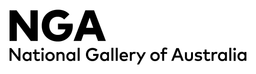 National Gallery of Australia logo, black wordmark version, on a transparent background