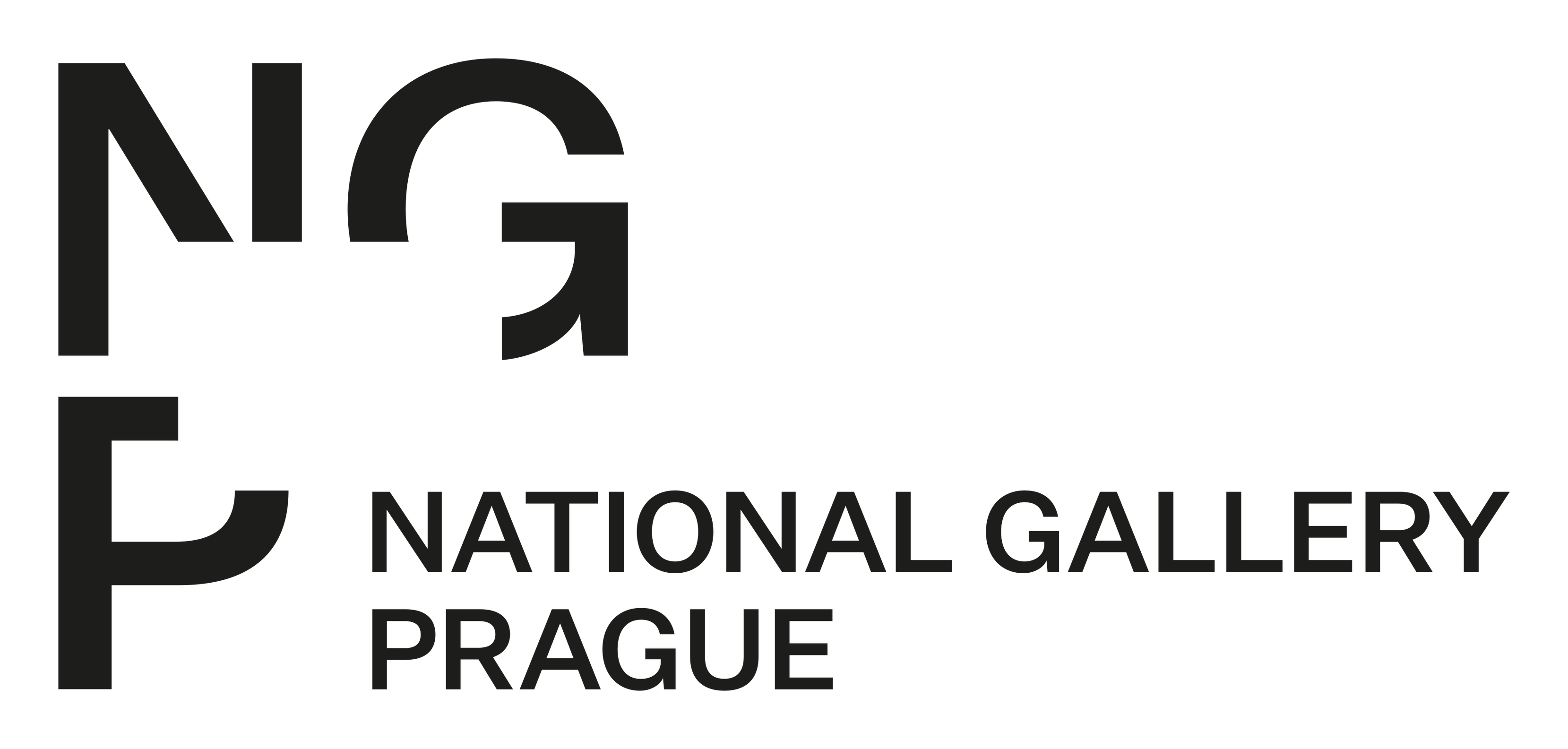 National Gallery Prague logo on a transparent background