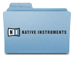 Native Instruments logo, horizontal version, on a transparent background
