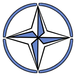 NATO logo, icon version, on a transparent background