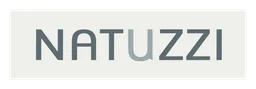 Logo Natuzzi, version logotype blanc, sur fond transparent