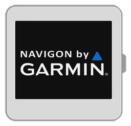 Navigon logo, monochrome icon version, on a transparent background
