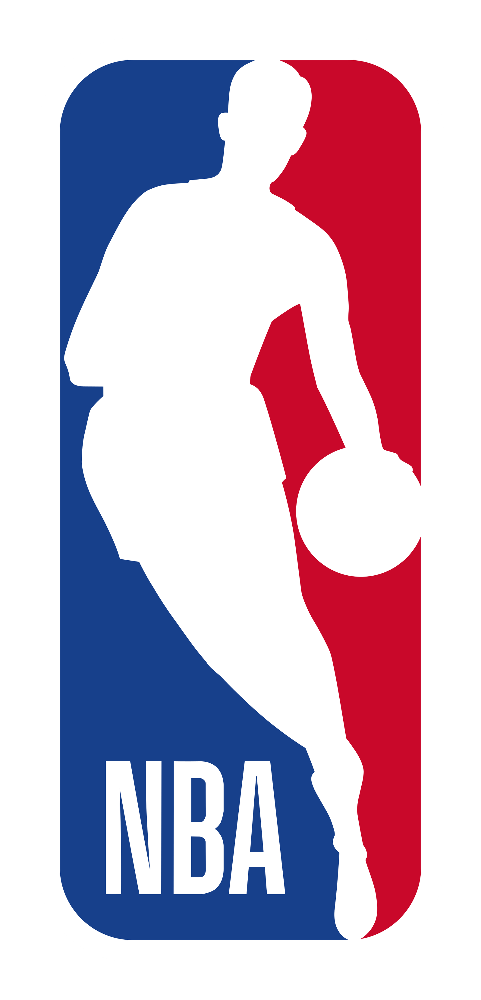 NBA logo on a transparent background