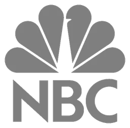 NBC logo, monochrome icon version, on a transparent background