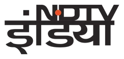 NDTV logo, black version, on a transparent background