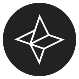 Nebulas Token logo, black icon version, on a transparent background