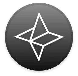 Nebulas Token logo, monochrome icon version, on a transparent background
