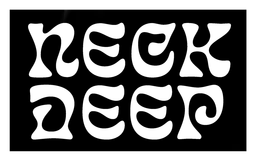Neck Deep logo, black version, on a transparent background