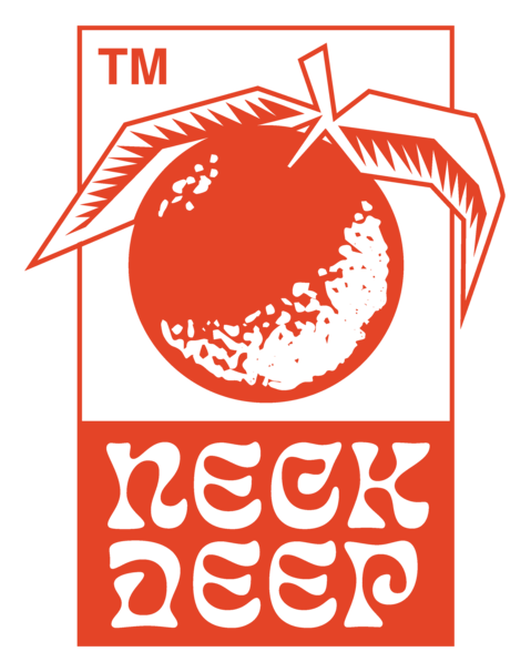 Neck Deep logo, horizontal version, on a transparent background