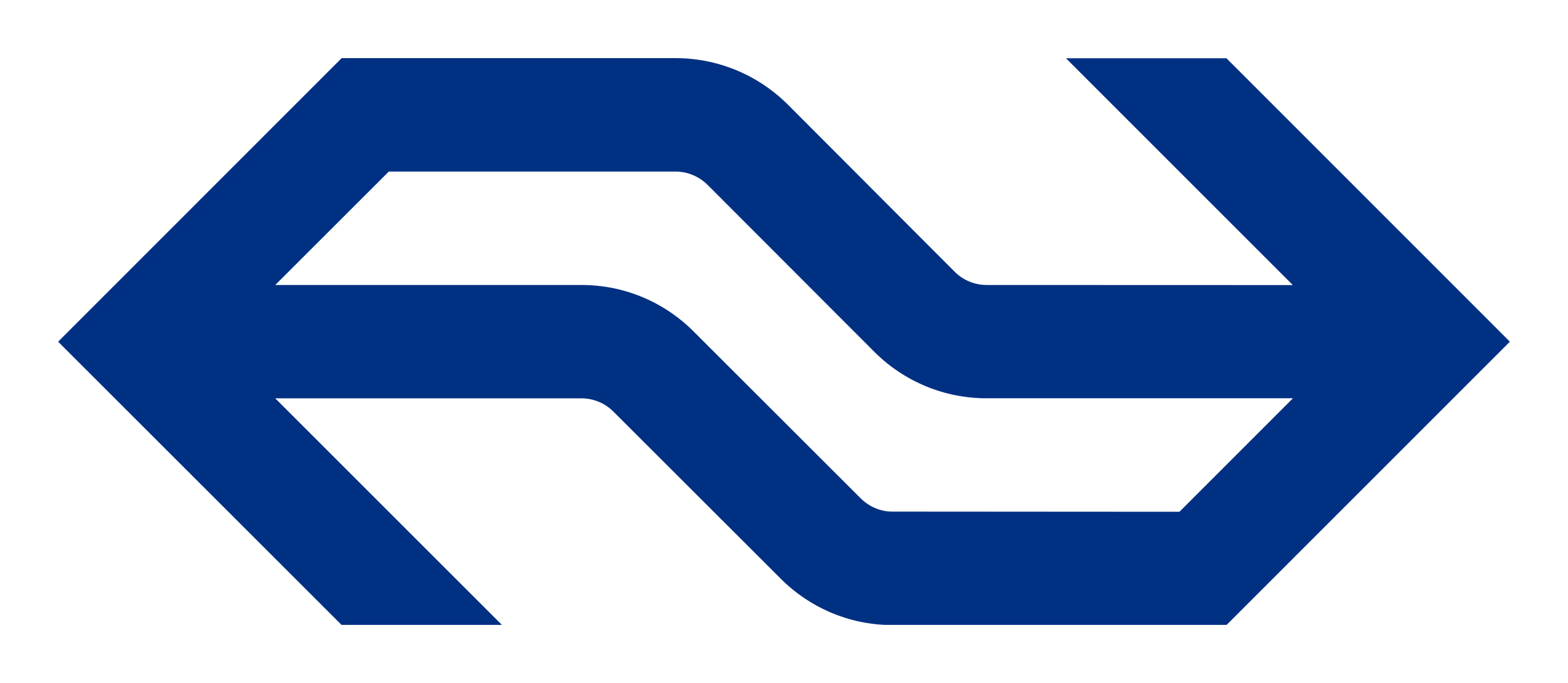 Nederlandse Spoorwegen logo on a transparent background