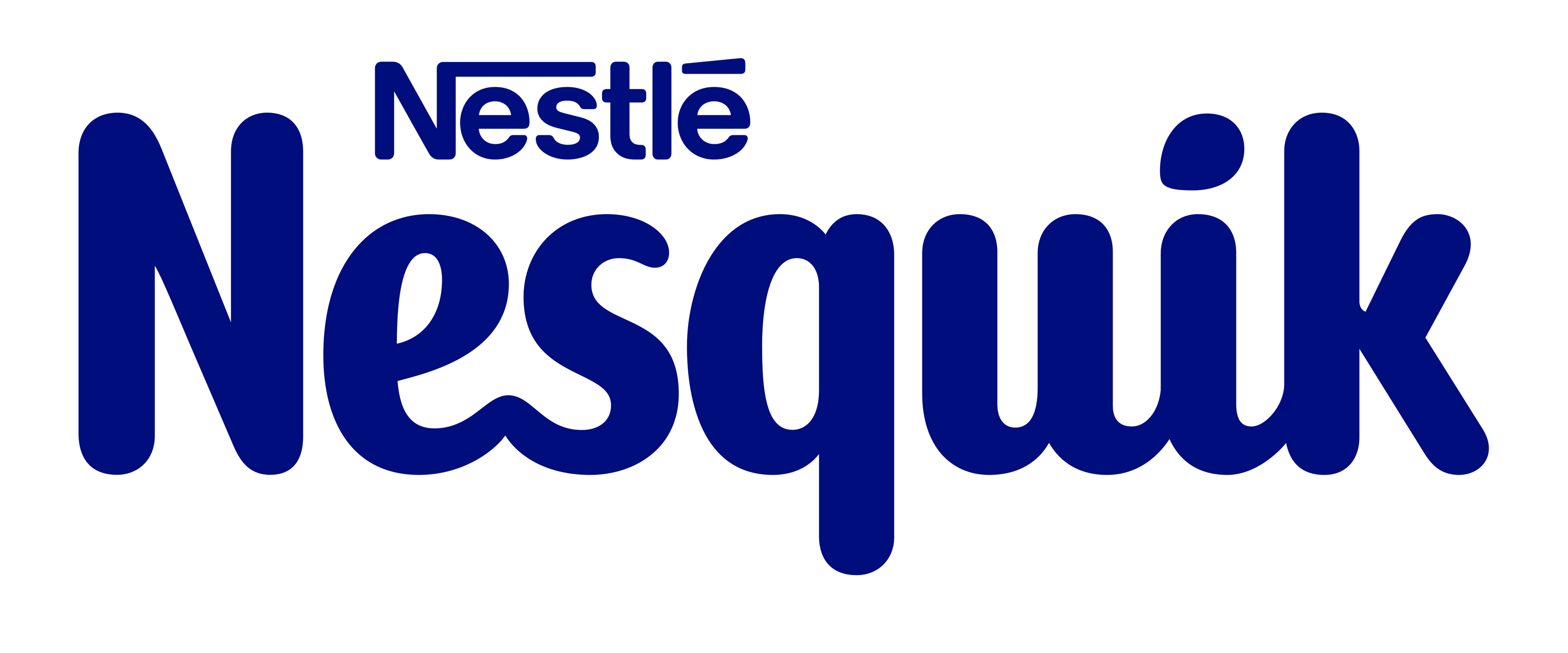 Nesquik のロゴ（背景透過）