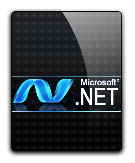 Net Framework logo, black version, on a transparent background