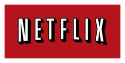 Netflix logo, horizontal version, on a transparent background