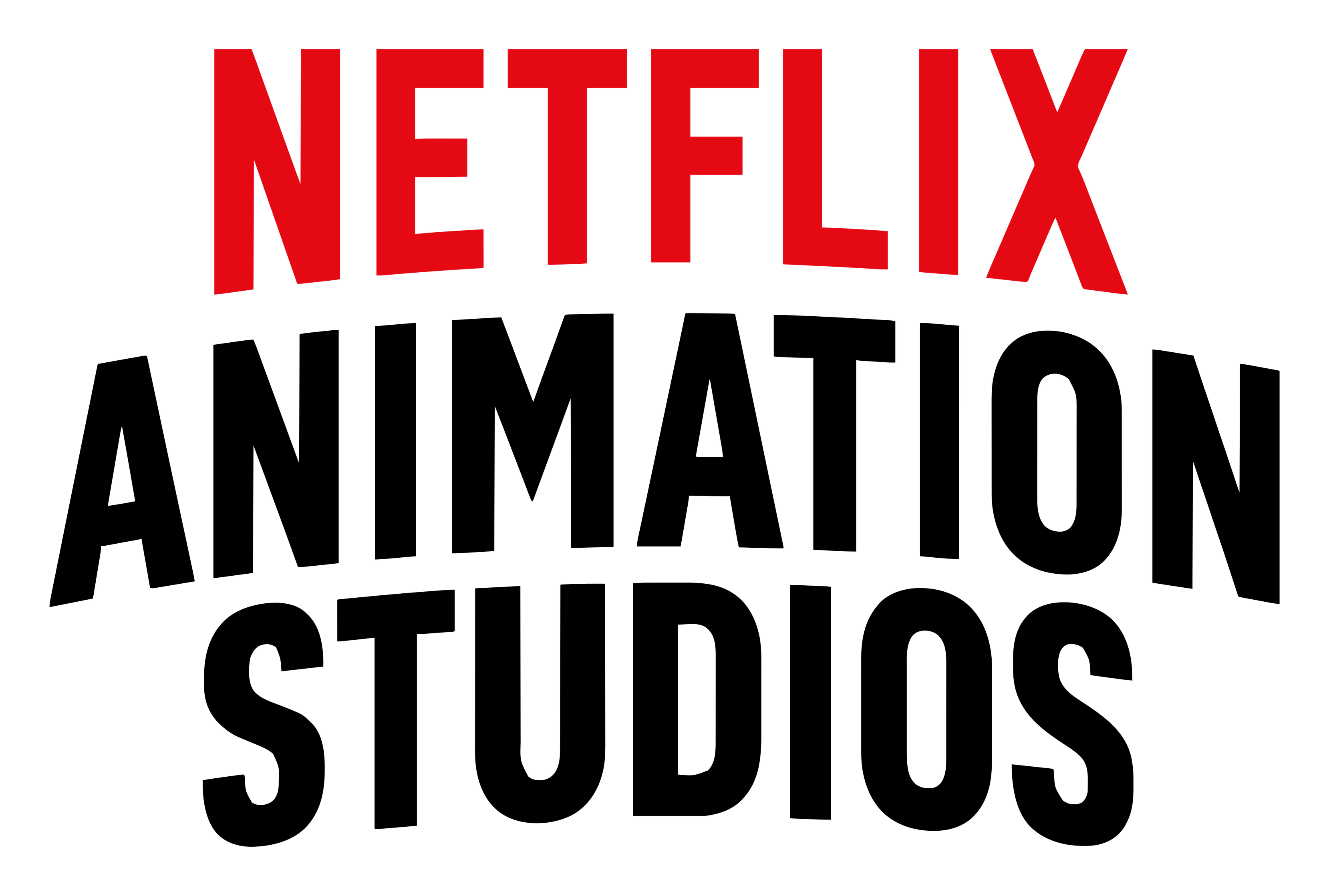 Netflix logo on a transparent background