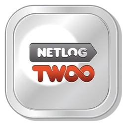 Netlog logo, white icon version, on a transparent background