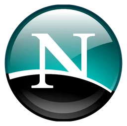 Netscape Logo, Variante Icon, auf transparentem Hintergrund
