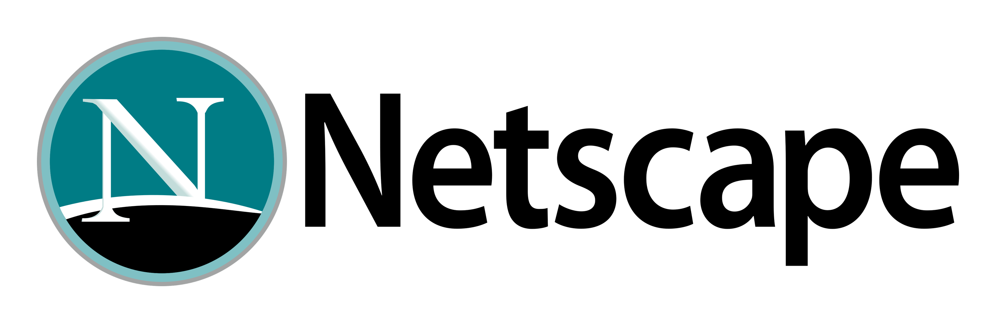 Netscape Logo auf transparentem Hintergrund