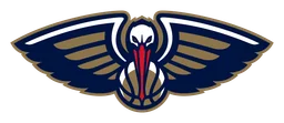 New Orleans Pelicans logo, wordmark version, on a transparent background