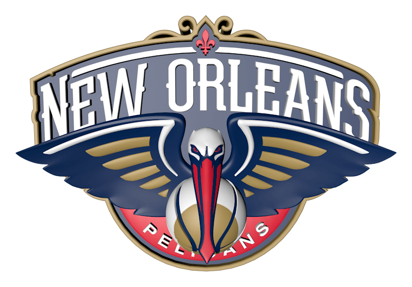 New Orleans Pelicans logo on a transparent background