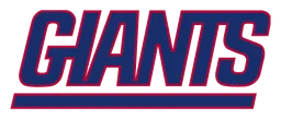 New York Giants logo, wordmark version, on a transparent background