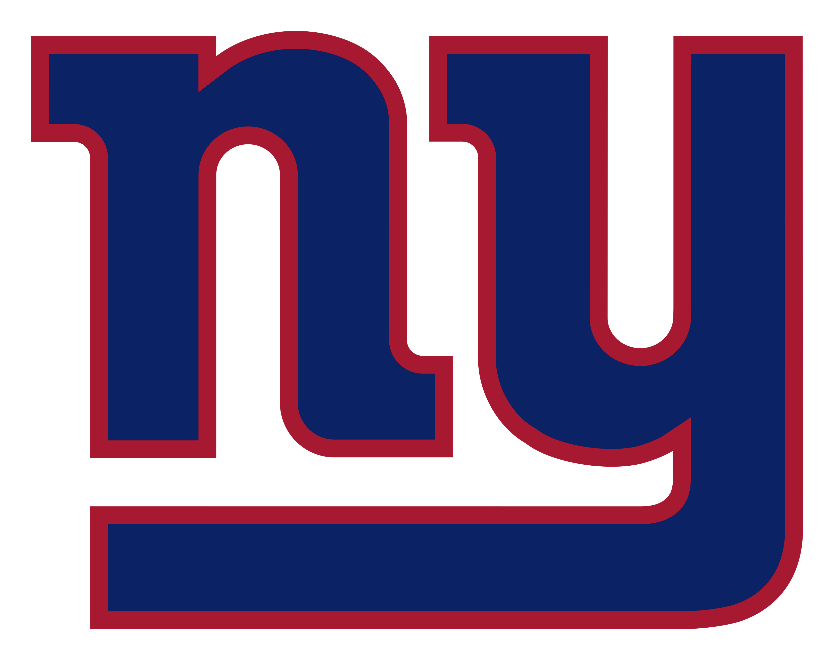 New York Giants logo on a transparent background