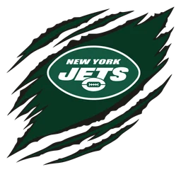 New York Jets logo, icon version, on a transparent background