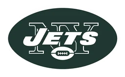 New York Jets logo, monochrome version, on a transparent background