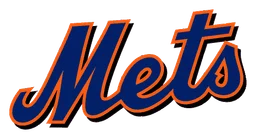 New York Mets logo, horizontal version, on a transparent background