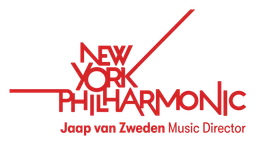 New York Philharmonic logo, horizontal version, on a transparent background