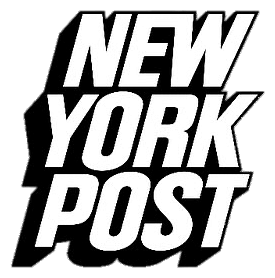 New York Post logo, monochrome icon version, on a transparent background