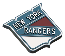New York Rangers logo, icon version, on a transparent background
