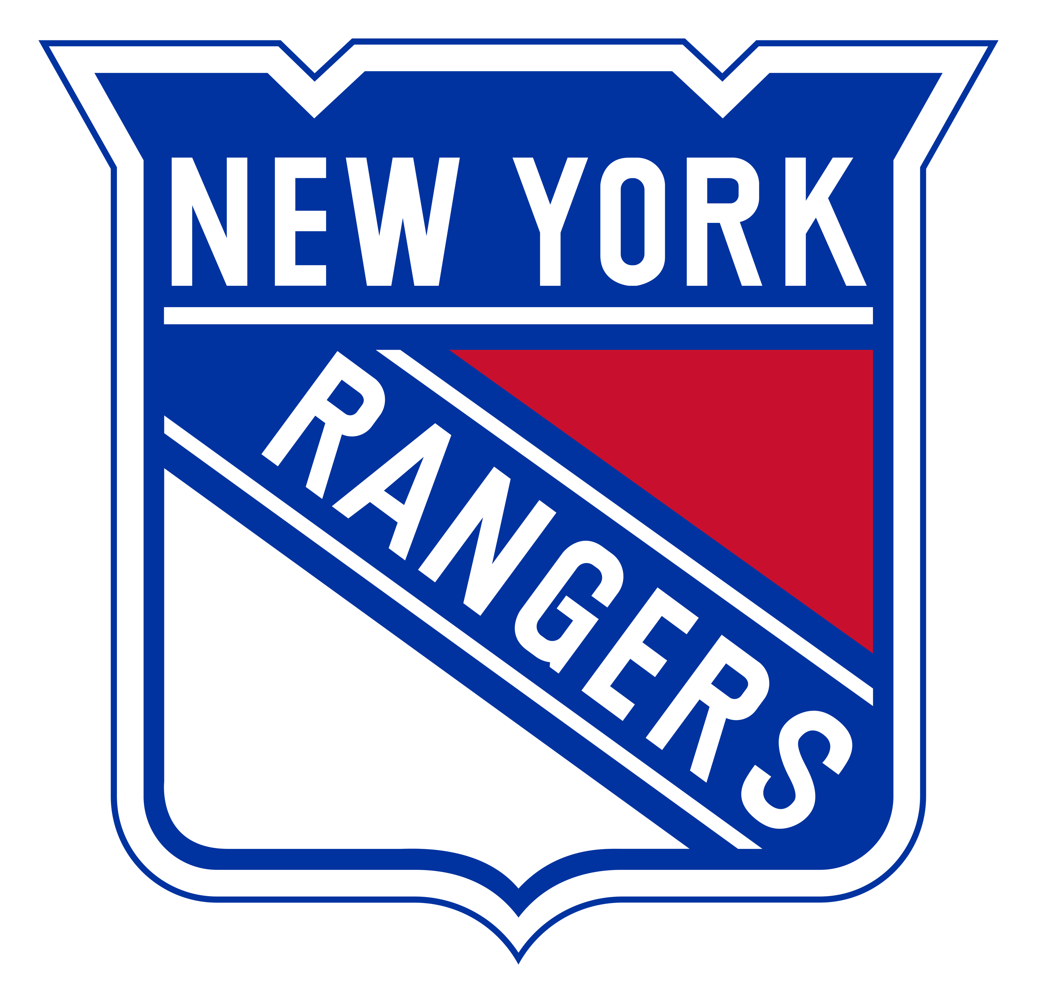 New York Rangers logo on a transparent background